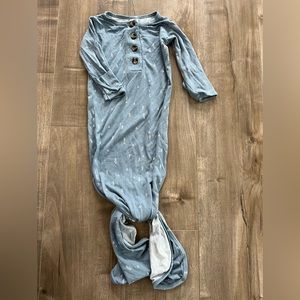 Lou Lou & Company knotted gown with fold over hand cuffs